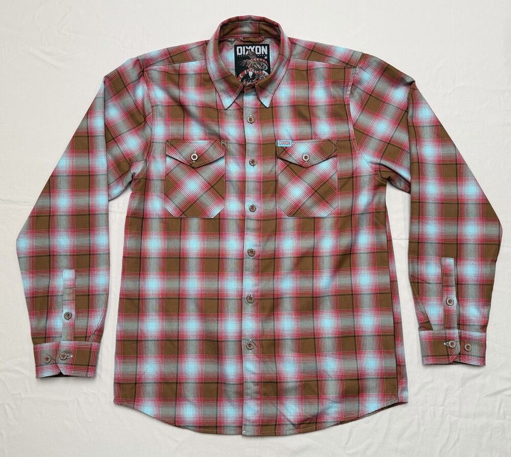 Dixxon Flannel CLUB TATTOO Snake & Eagle Flannel Button Up Men’s Size MEDIUM